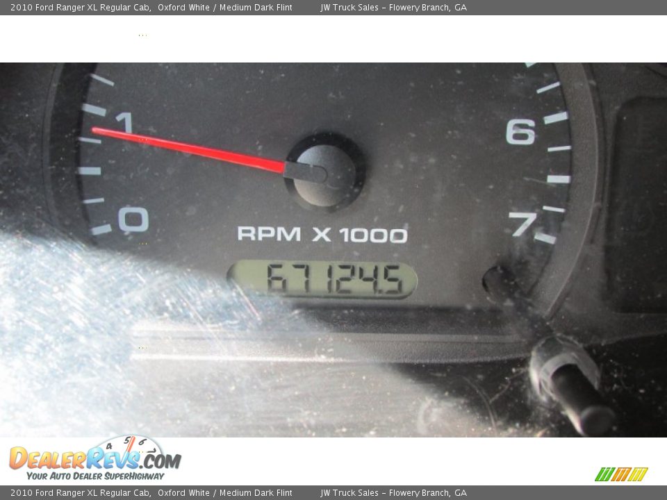 2010 Ford Ranger XL Regular Cab Oxford White / Medium Dark Flint Photo #33