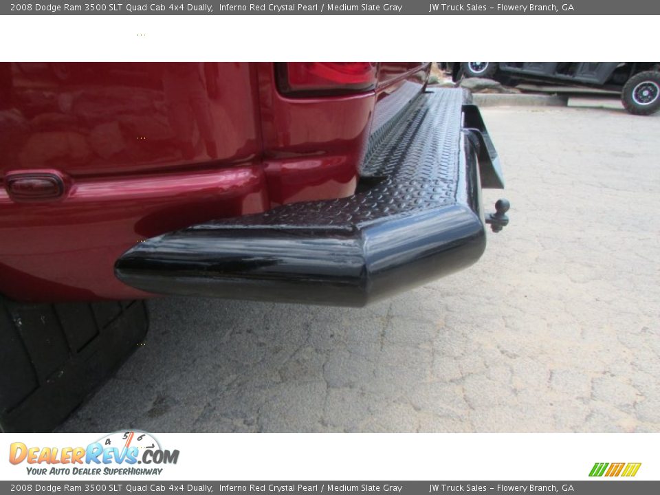 2008 Dodge Ram 3500 SLT Quad Cab 4x4 Dually Inferno Red Crystal Pearl / Medium Slate Gray Photo #20
