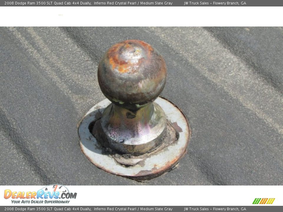 2008 Dodge Ram 3500 SLT Quad Cab 4x4 Dually Inferno Red Crystal Pearl / Medium Slate Gray Photo #22