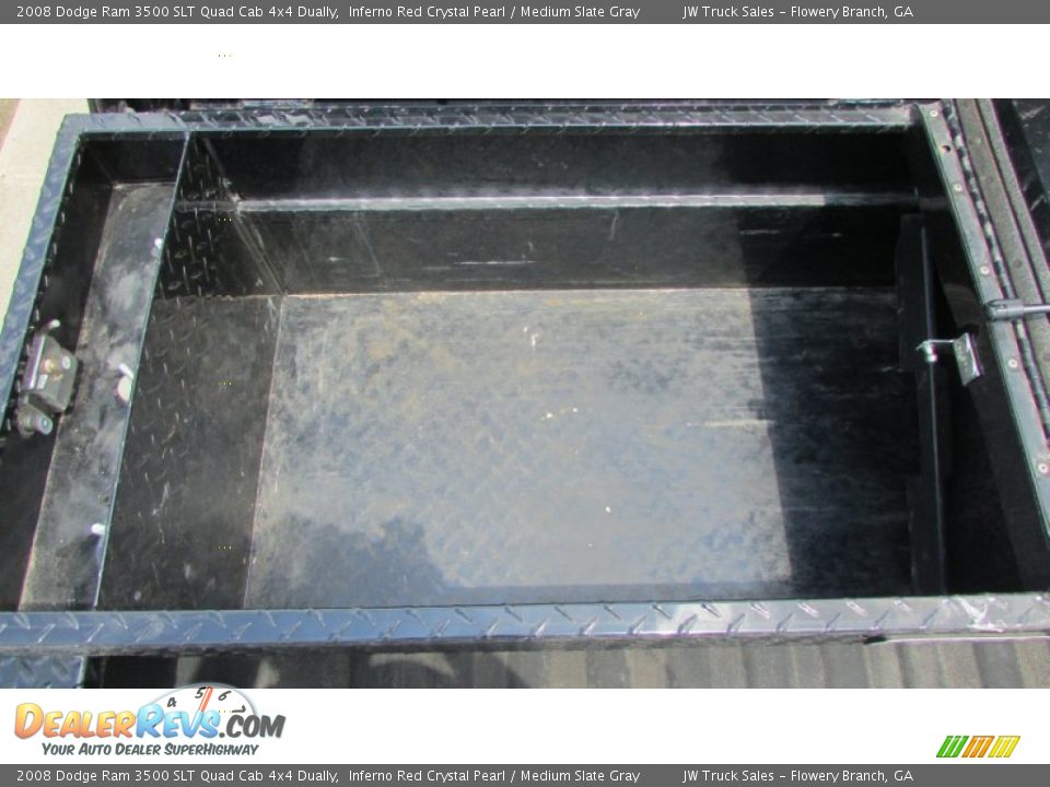 2008 Dodge Ram 3500 SLT Quad Cab 4x4 Dually Inferno Red Crystal Pearl / Medium Slate Gray Photo #27