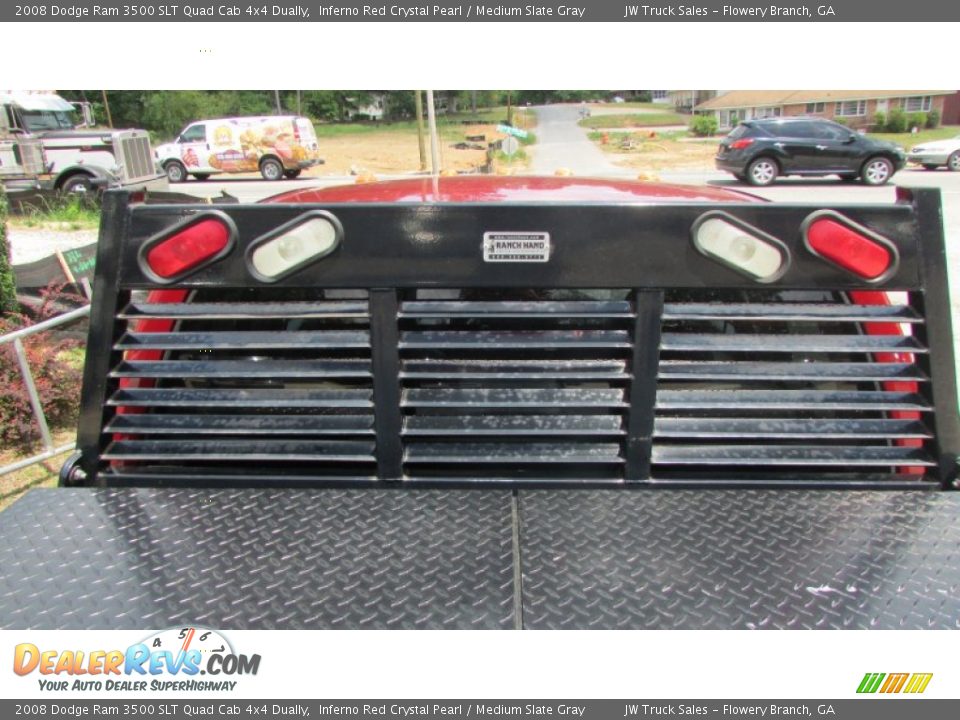 2008 Dodge Ram 3500 SLT Quad Cab 4x4 Dually Inferno Red Crystal Pearl / Medium Slate Gray Photo #28