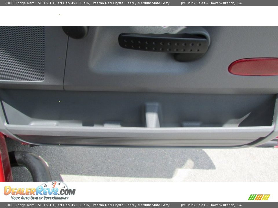 2008 Dodge Ram 3500 SLT Quad Cab 4x4 Dually Inferno Red Crystal Pearl / Medium Slate Gray Photo #32