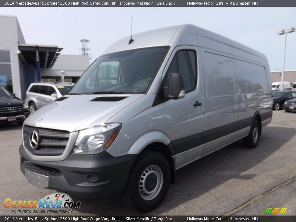 2014 Mercedes-Benz Sprinter 2500 High Roof Cargo Van Brilliant Silver Metallic / Tunja Black Photo #3