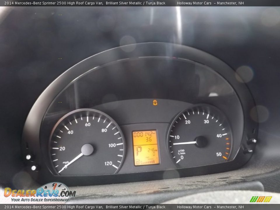 2014 Mercedes-Benz Sprinter 2500 High Roof Cargo Van Brilliant Silver Metallic / Tunja Black Photo #13