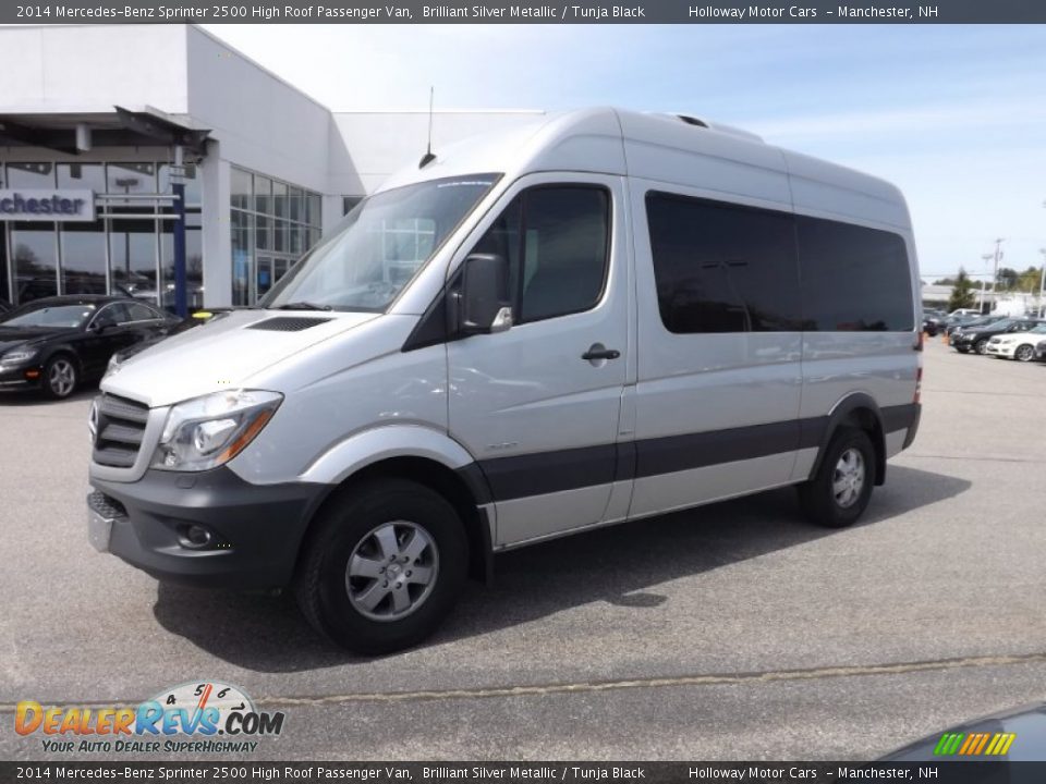 2014 Mercedes-Benz Sprinter 2500 High Roof Passenger Van Brilliant Silver Metallic / Tunja Black Photo #3