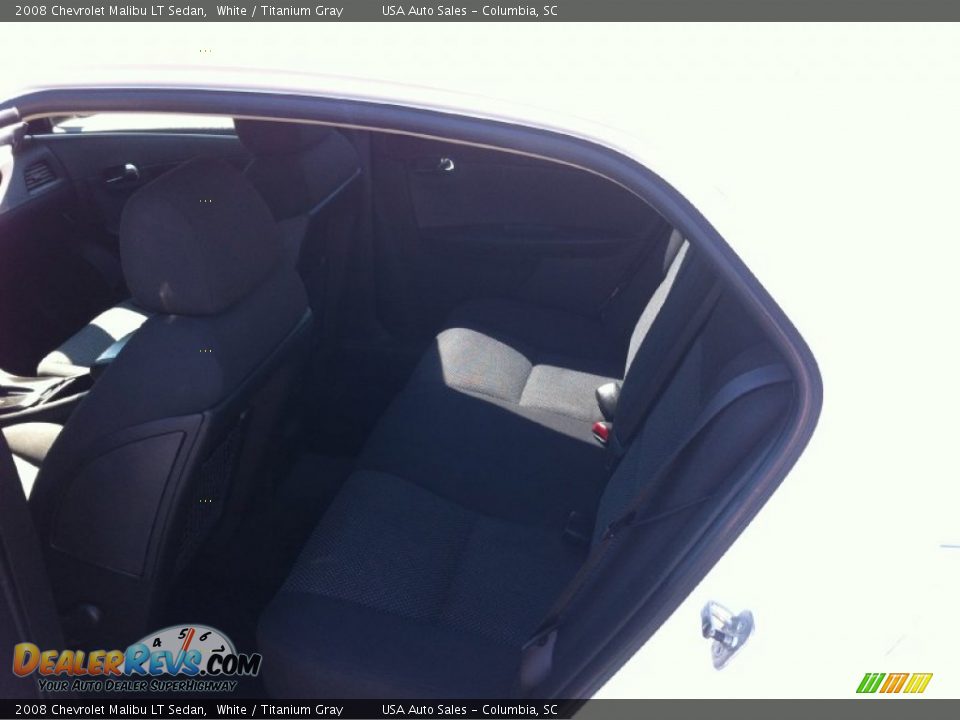 2008 Chevrolet Malibu LT Sedan White / Titanium Gray Photo #13