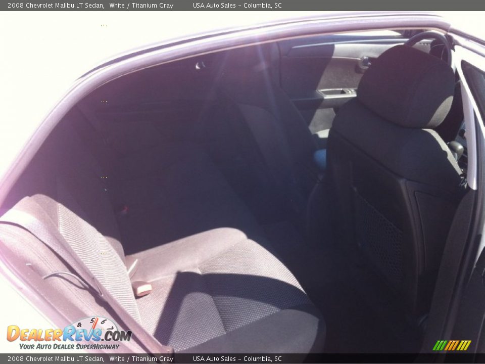 2008 Chevrolet Malibu LT Sedan White / Titanium Gray Photo #15