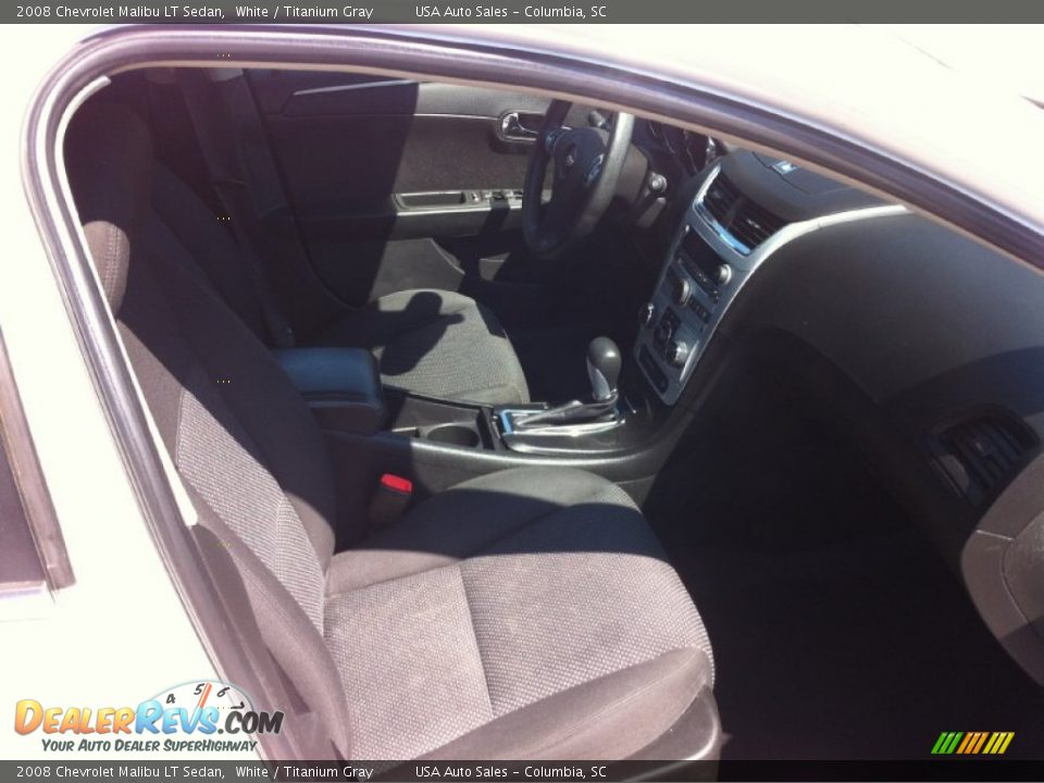 2008 Chevrolet Malibu LT Sedan White / Titanium Gray Photo #17