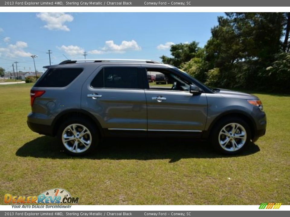 2013 Ford Explorer Limited 4WD Sterling Gray Metallic / Charcoal Black Photo #4