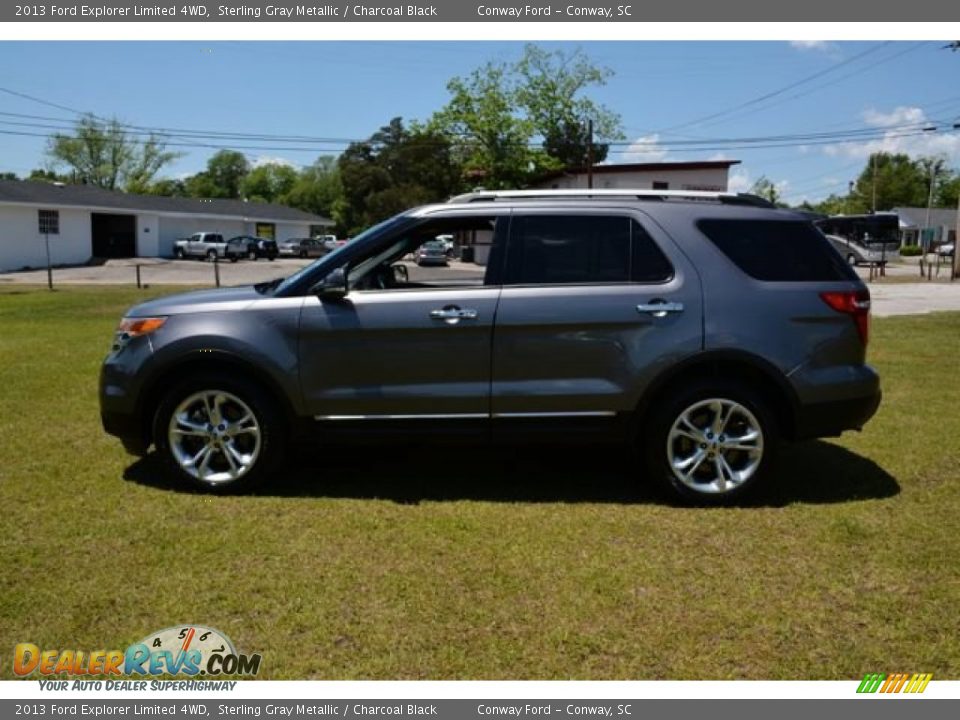 2013 Ford Explorer Limited 4WD Sterling Gray Metallic / Charcoal Black Photo #10