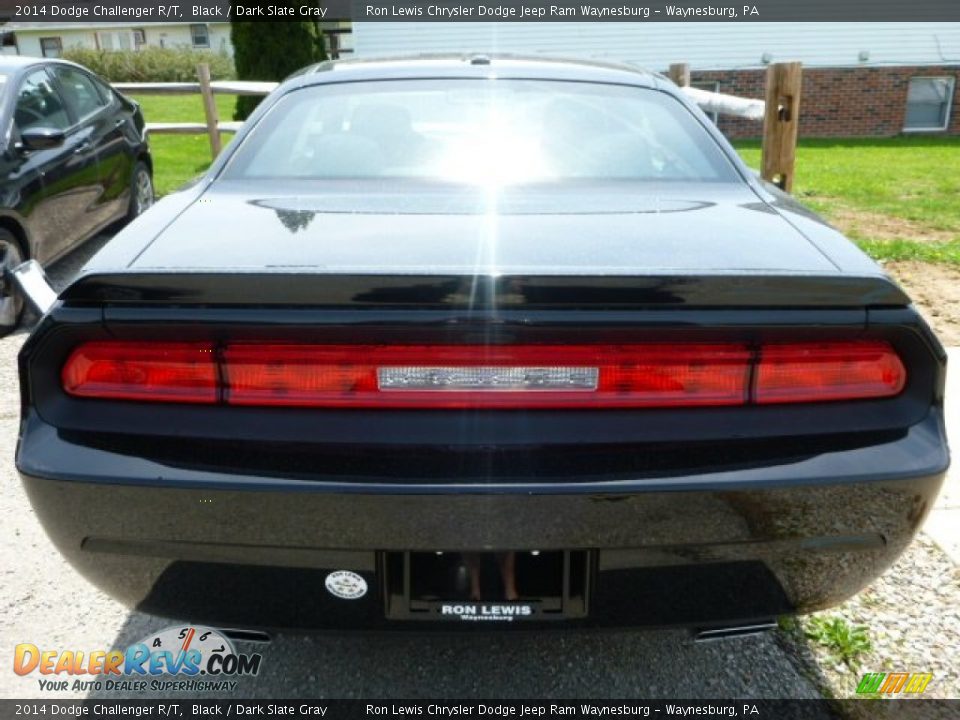 2014 Dodge Challenger R/T Black / Dark Slate Gray Photo #3