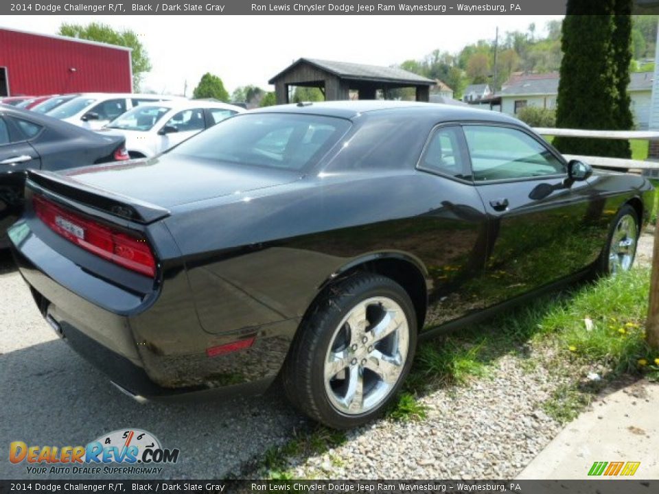 2014 Dodge Challenger R/T Black / Dark Slate Gray Photo #4