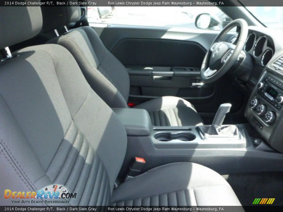 2014 Dodge Challenger R/T Black / Dark Slate Gray Photo #6