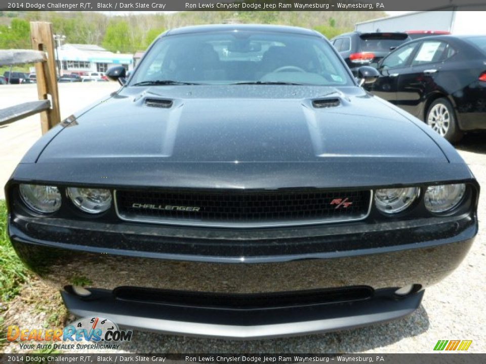 2014 Dodge Challenger R/T Black / Dark Slate Gray Photo #8