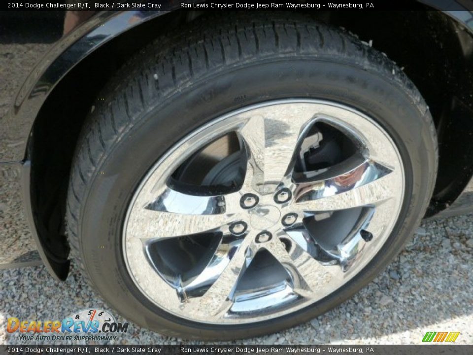 2014 Dodge Challenger R/T Black / Dark Slate Gray Photo #9