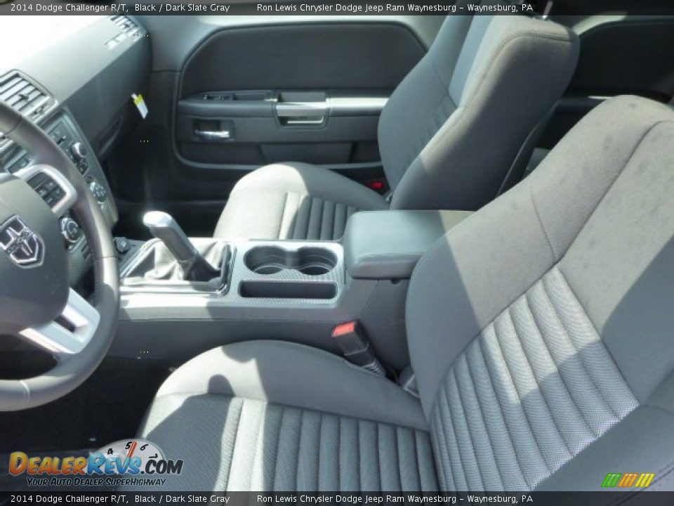 2014 Dodge Challenger R/T Black / Dark Slate Gray Photo #10
