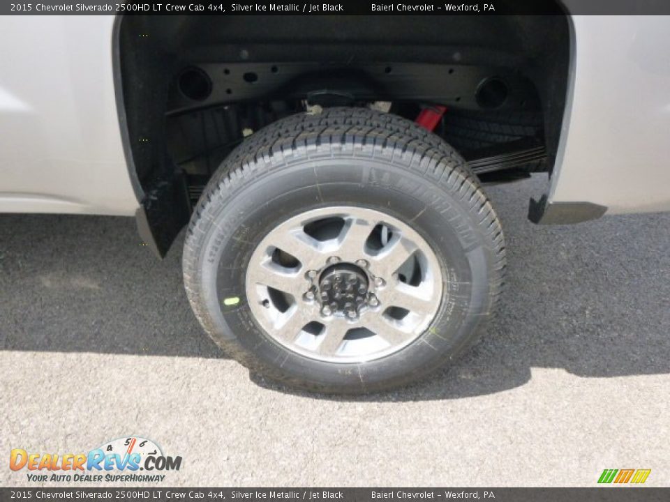 2015 Chevrolet Silverado 2500HD LT Crew Cab 4x4 Silver Ice Metallic / Jet Black Photo #9