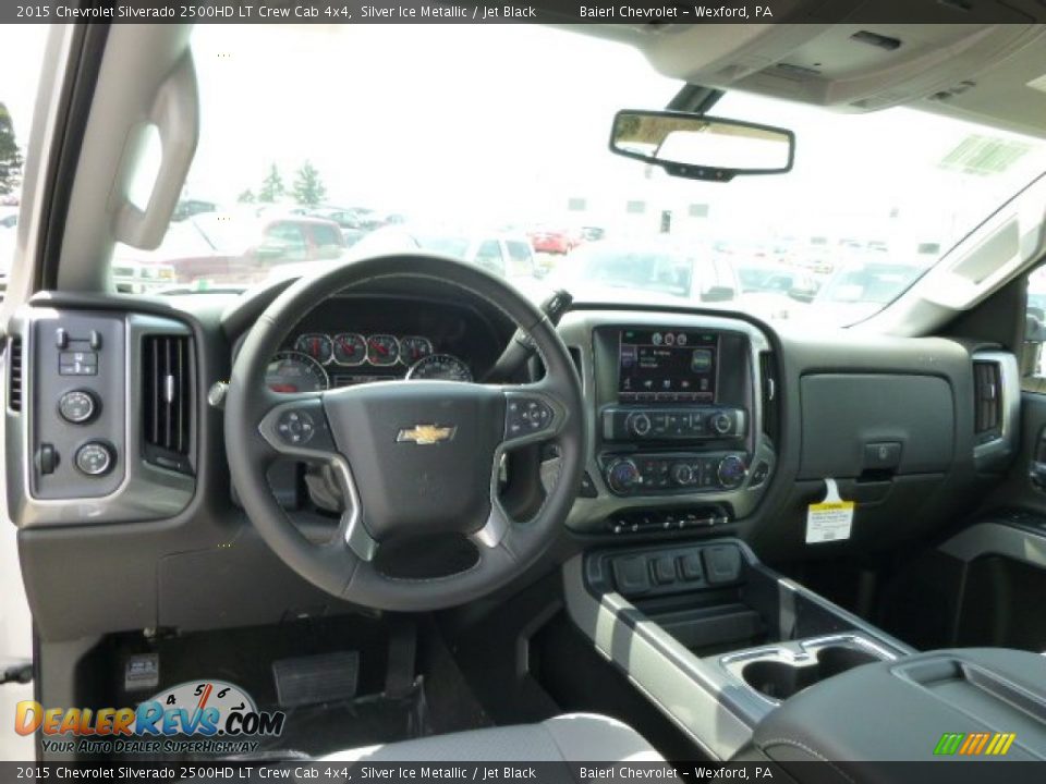 2015 Chevrolet Silverado 2500HD LT Crew Cab 4x4 Silver Ice Metallic / Jet Black Photo #12