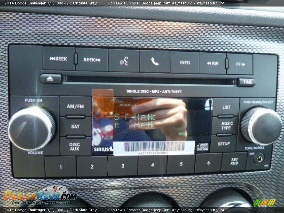2014 Dodge Challenger R/T Black / Dark Slate Gray Photo #18