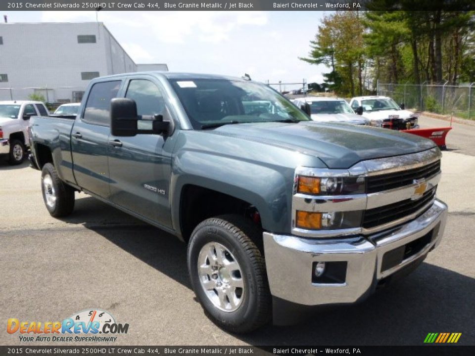 2015 Chevrolet Silverado 2500HD LT Crew Cab 4x4 Blue Granite Metallic / Jet Black Photo #4