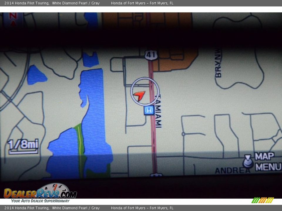 2014 Honda Pilot Touring White Diamond Pearl / Gray Photo #18