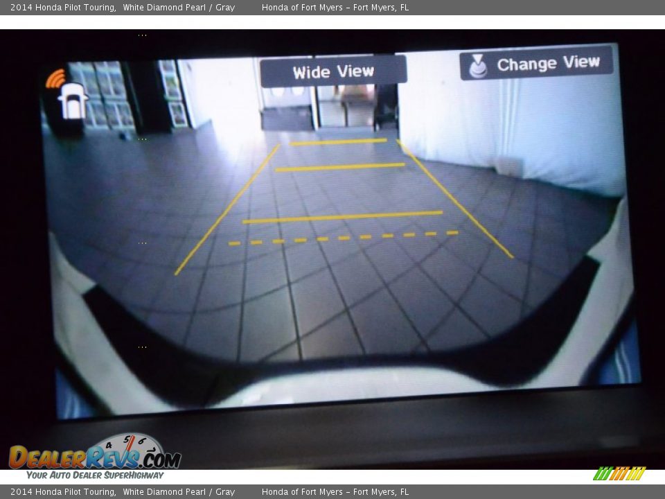 2014 Honda Pilot Touring White Diamond Pearl / Gray Photo #19