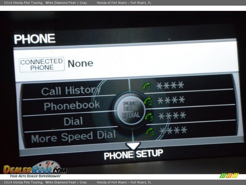 2014 Honda Pilot Touring White Diamond Pearl / Gray Photo #21