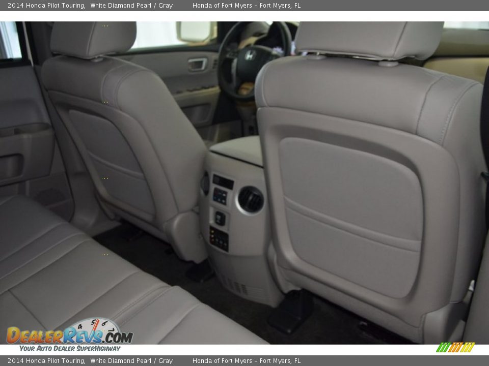 2014 Honda Pilot Touring White Diamond Pearl / Gray Photo #31