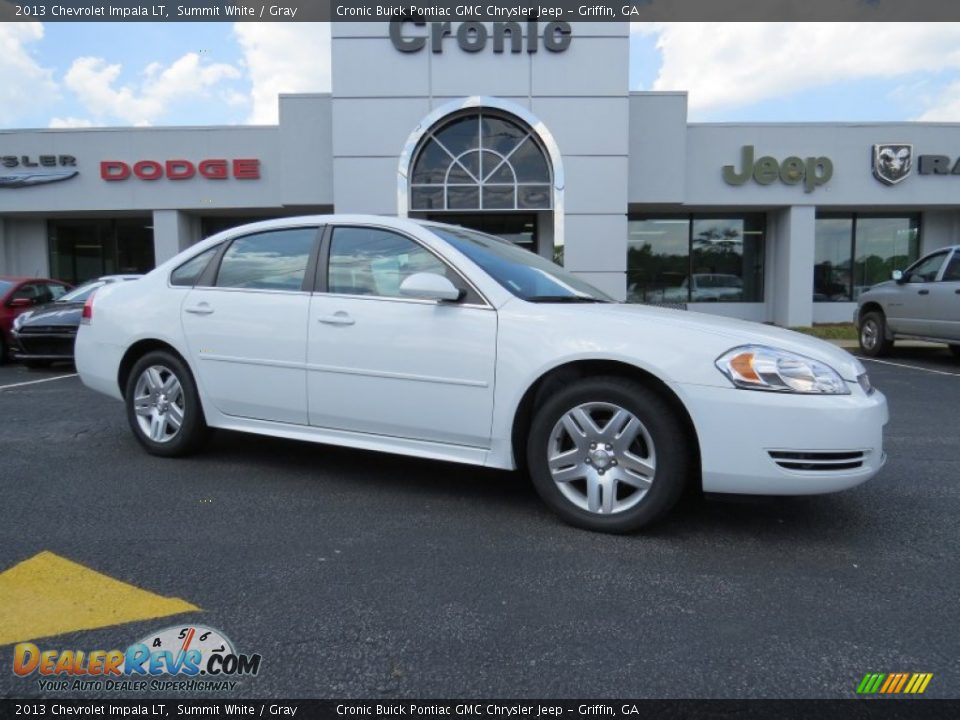 2013 Chevrolet Impala LT Summit White / Gray Photo #1