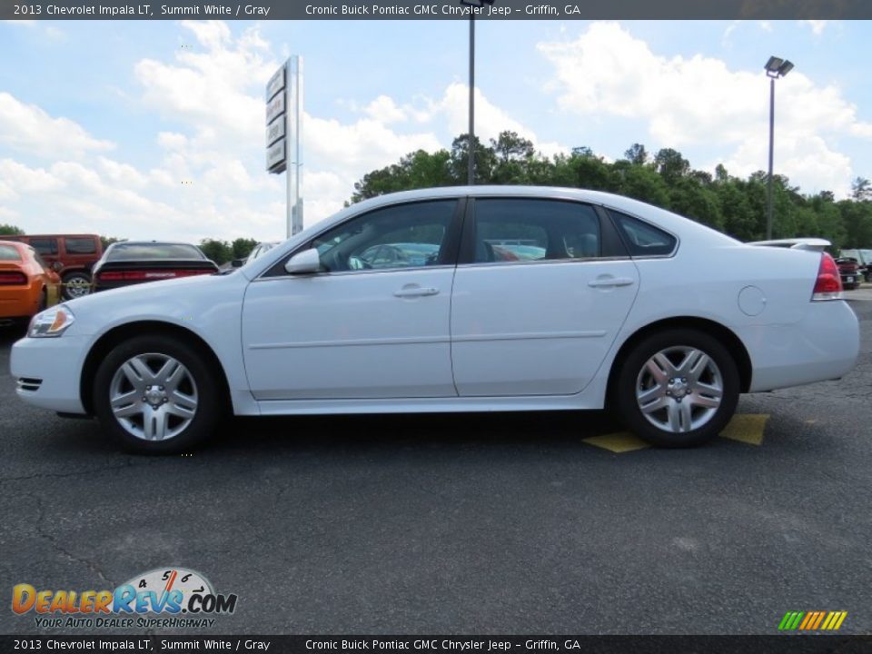 2013 Chevrolet Impala LT Summit White / Gray Photo #4