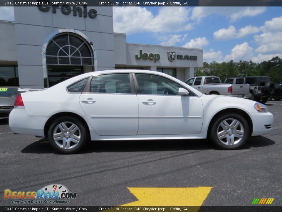 2013 Chevrolet Impala LT Summit White / Gray Photo #8