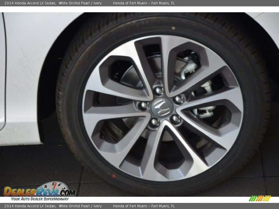 2014 Honda Accord LX Sedan White Orchid Pearl / Ivory Photo #3