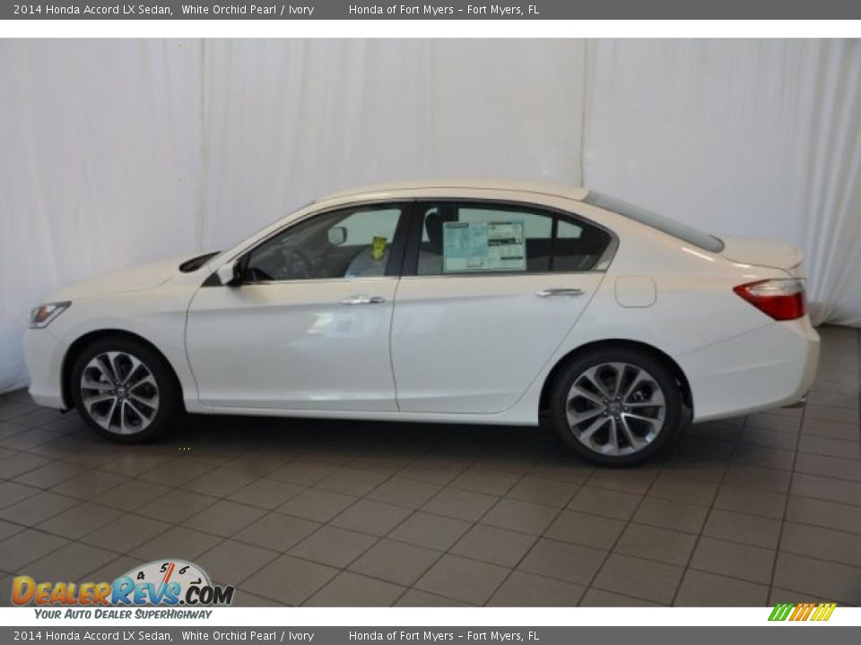 2014 Honda Accord LX Sedan White Orchid Pearl / Ivory Photo #4