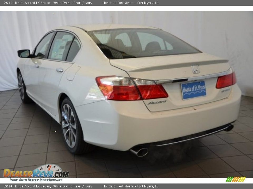 2014 Honda Accord LX Sedan White Orchid Pearl / Ivory Photo #5