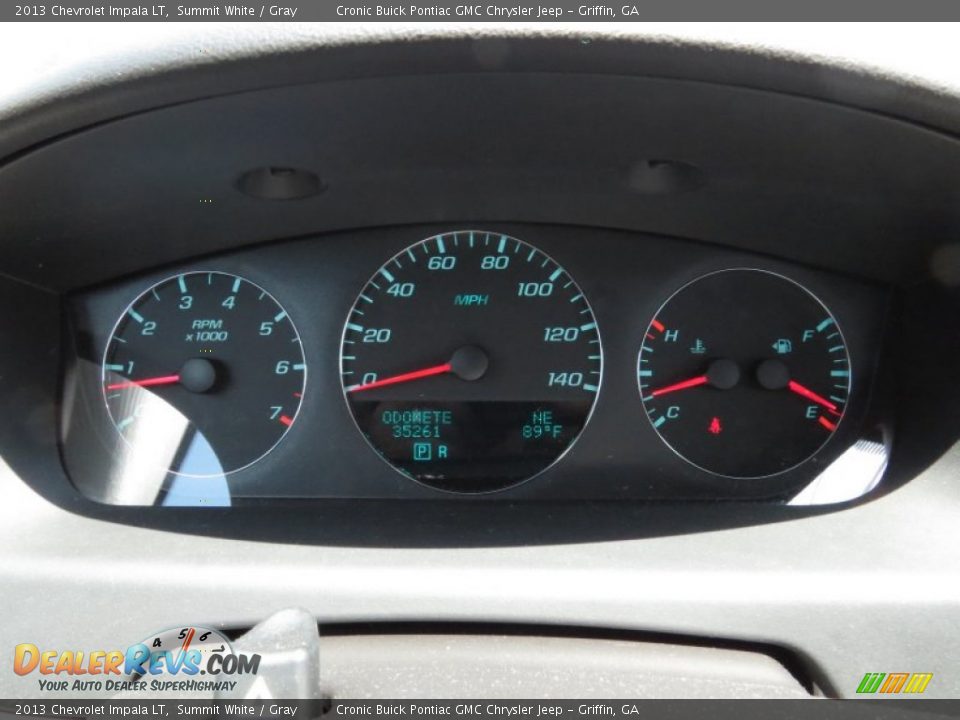 2013 Chevrolet Impala LT Summit White / Gray Photo #21