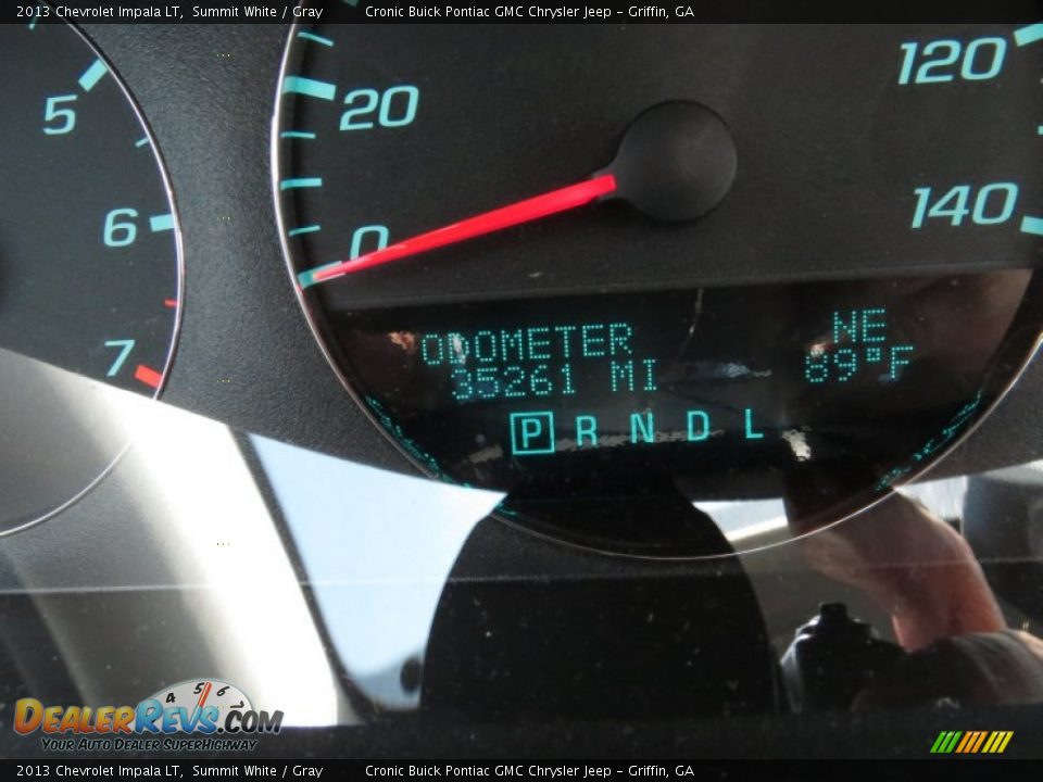 2013 Chevrolet Impala LT Summit White / Gray Photo #22