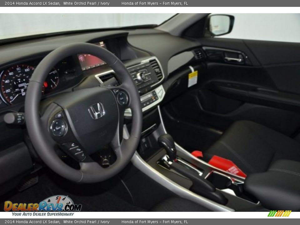 2014 Honda Accord LX Sedan White Orchid Pearl / Ivory Photo #9