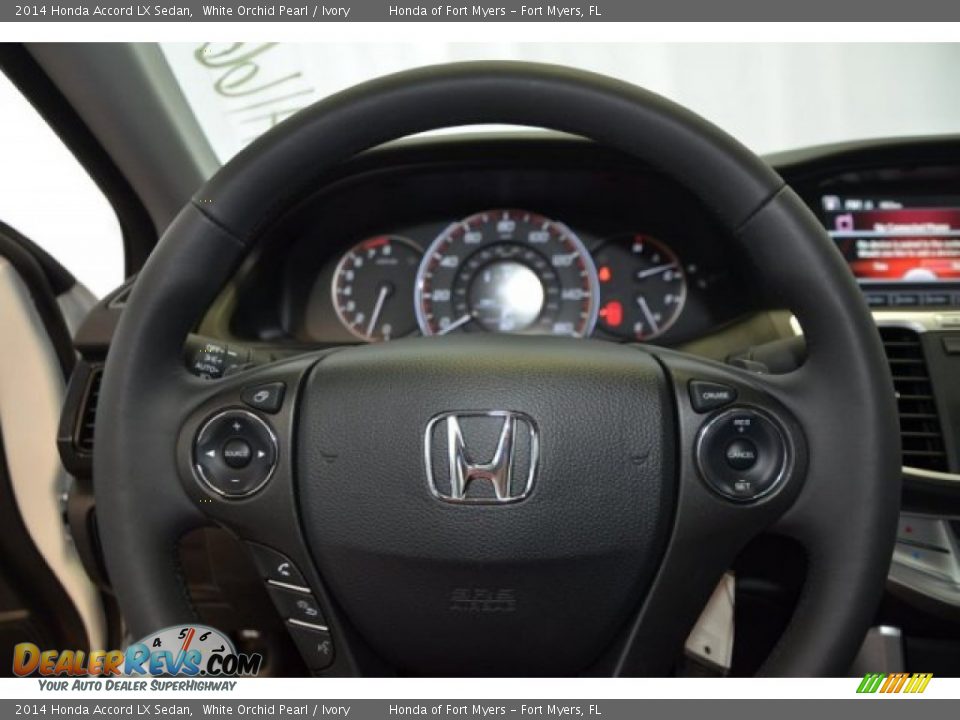 2014 Honda Accord LX Sedan White Orchid Pearl / Ivory Photo #11