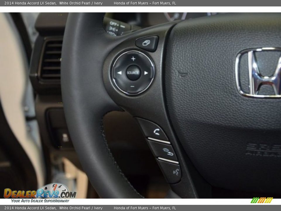 2014 Honda Accord LX Sedan White Orchid Pearl / Ivory Photo #12