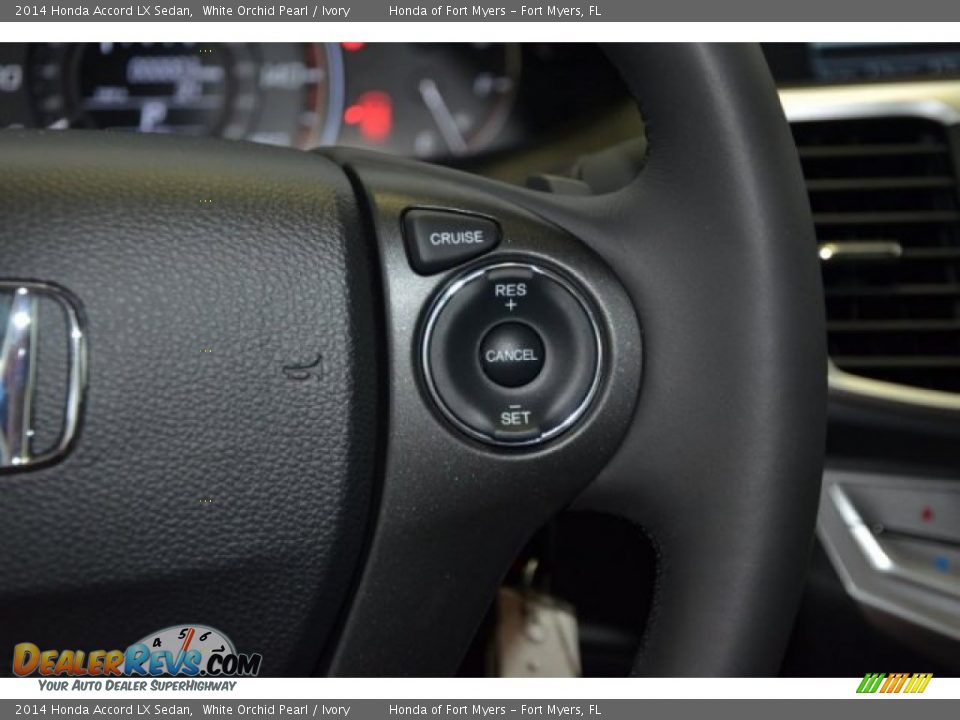 2014 Honda Accord LX Sedan White Orchid Pearl / Ivory Photo #13