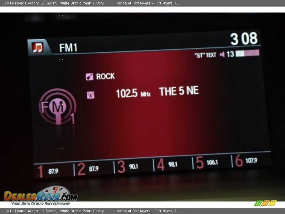 2014 Honda Accord LX Sedan White Orchid Pearl / Ivory Photo #20