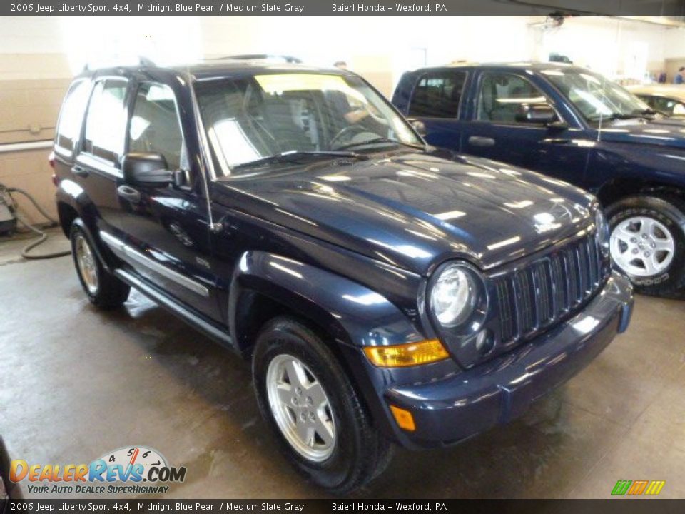 2006 Jeep Liberty Sport 4x4 Midnight Blue Pearl / Medium Slate Gray Photo #1