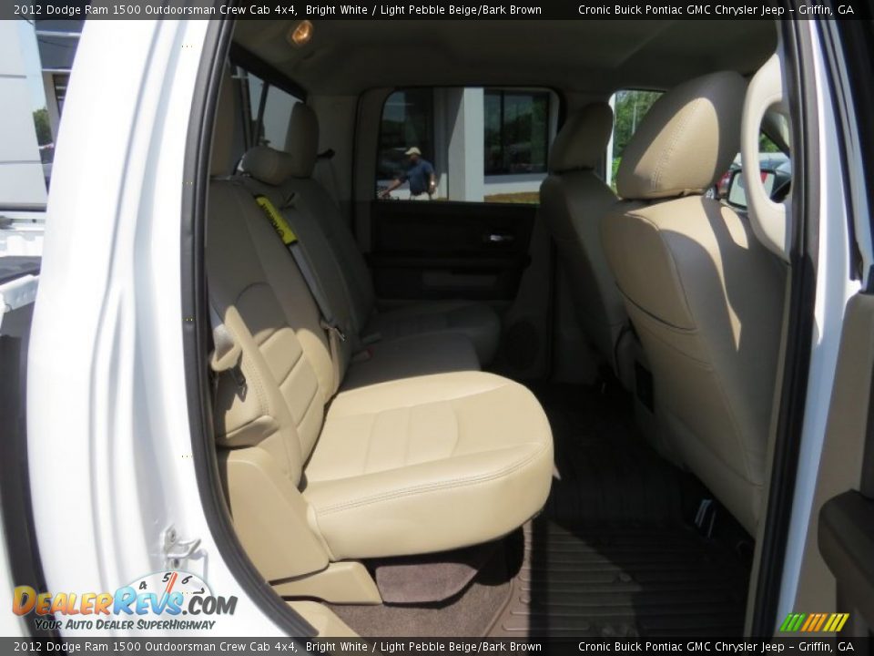 2012 Dodge Ram 1500 Outdoorsman Crew Cab 4x4 Bright White / Light Pebble Beige/Bark Brown Photo #16