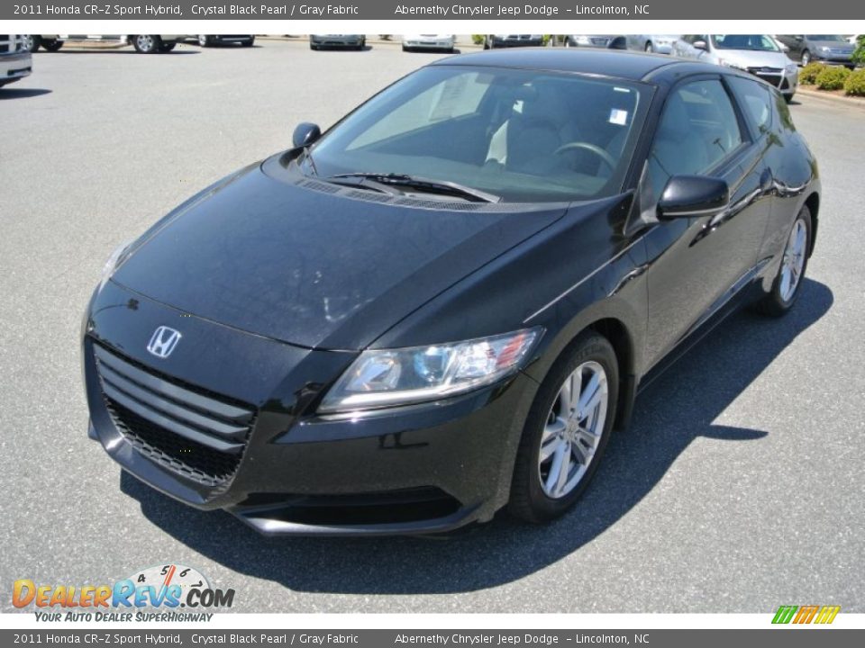 2011 Honda CR-Z Sport Hybrid Crystal Black Pearl / Gray Fabric Photo #1
