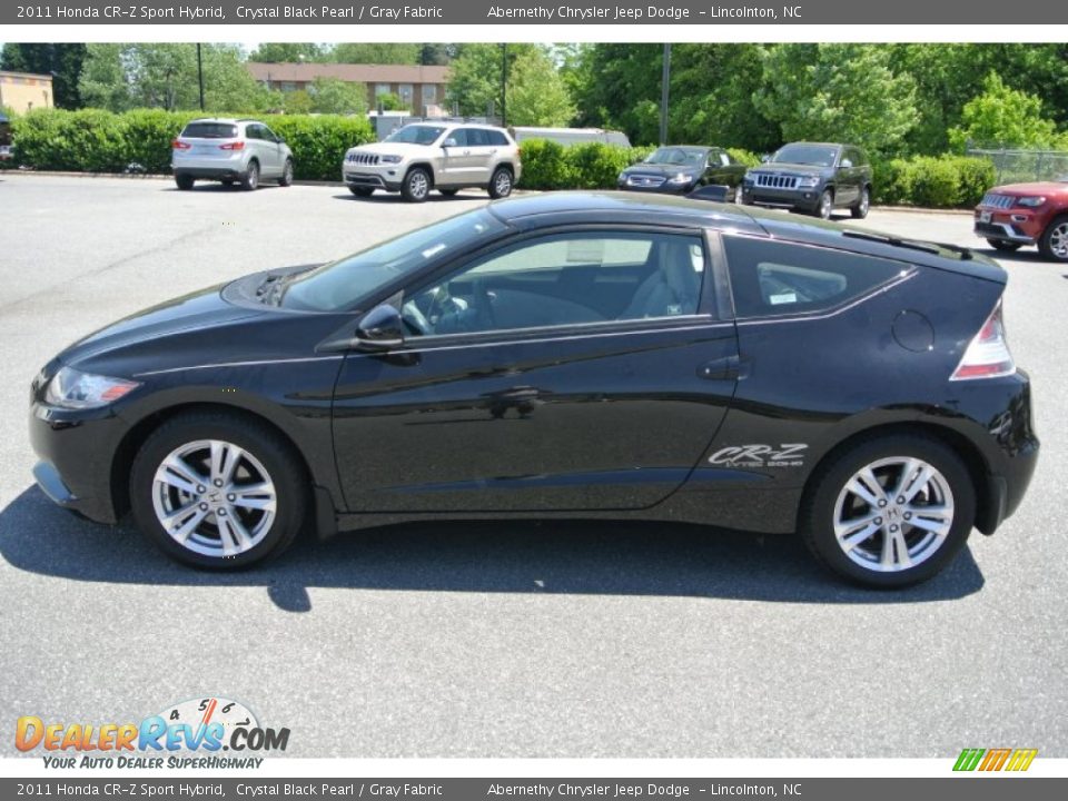 2011 Honda CR-Z Sport Hybrid Crystal Black Pearl / Gray Fabric Photo #3