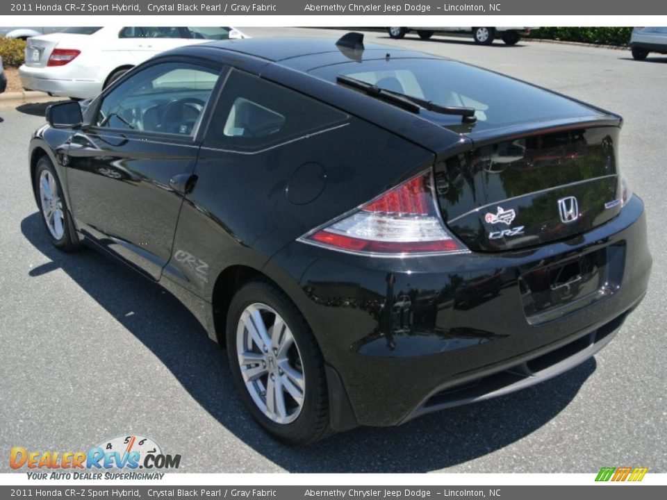 2011 Honda CR-Z Sport Hybrid Crystal Black Pearl / Gray Fabric Photo #4