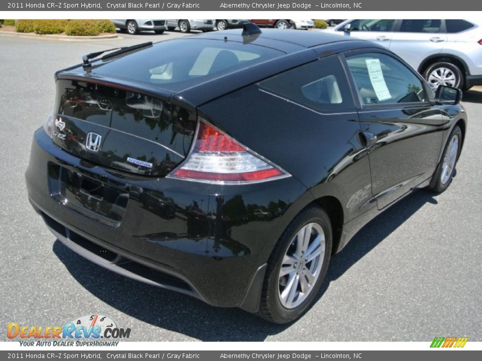 2011 Honda CR-Z Sport Hybrid Crystal Black Pearl / Gray Fabric Photo #5