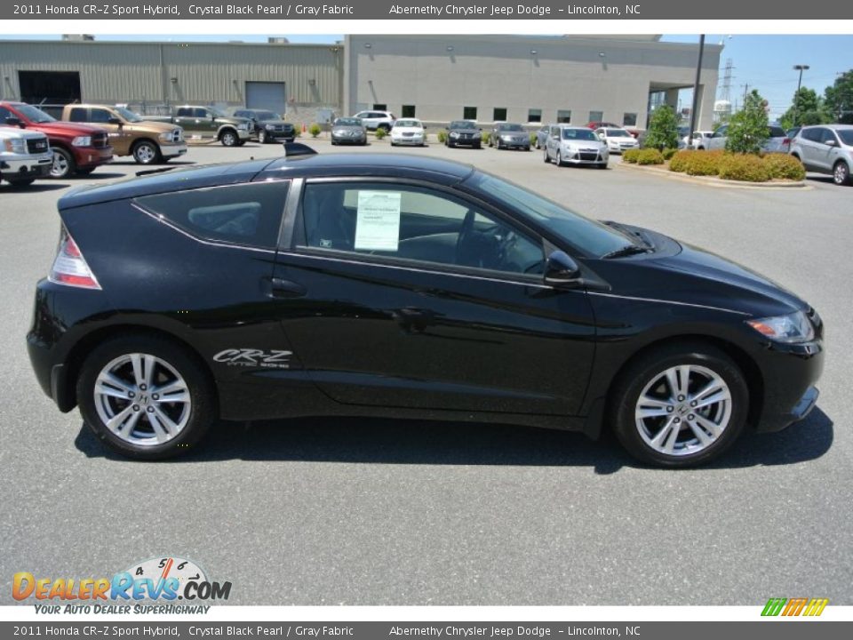 2011 Honda CR-Z Sport Hybrid Crystal Black Pearl / Gray Fabric Photo #6