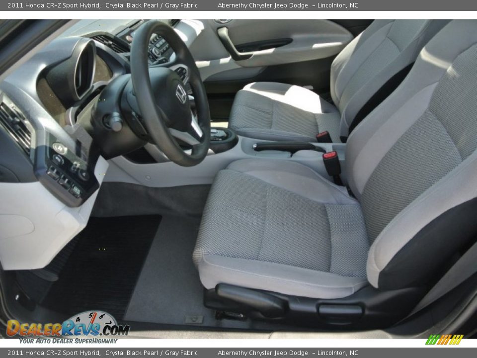 2011 Honda CR-Z Sport Hybrid Crystal Black Pearl / Gray Fabric Photo #8