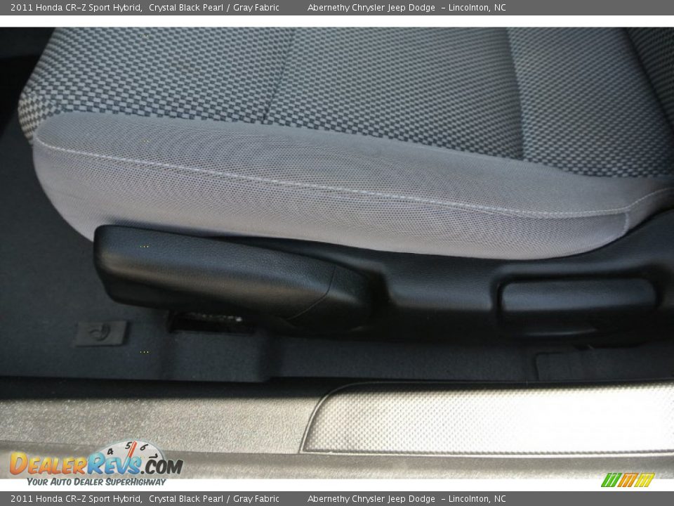 2011 Honda CR-Z Sport Hybrid Crystal Black Pearl / Gray Fabric Photo #9